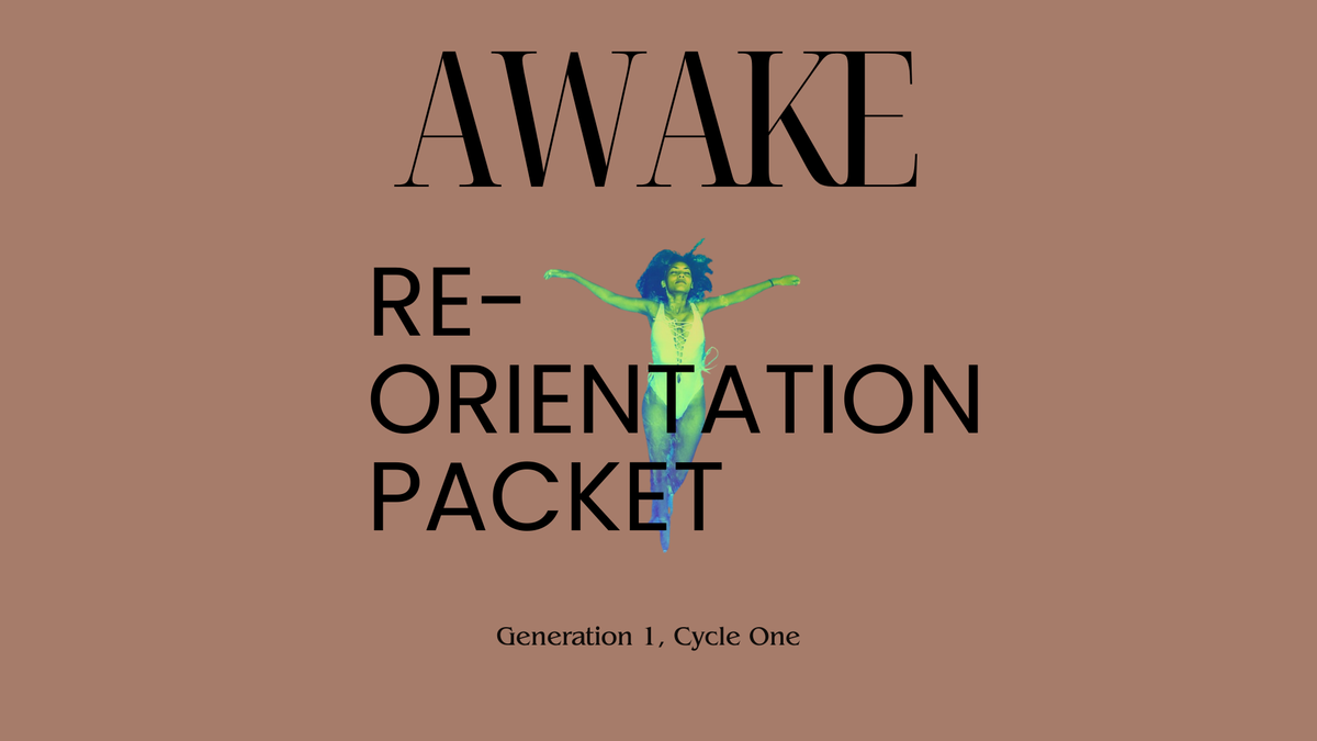 AWAKE | (re)orientation packet✨